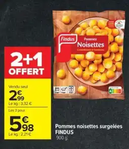 Carrefour Market FINDUS Pommes noisettes surgelées offre