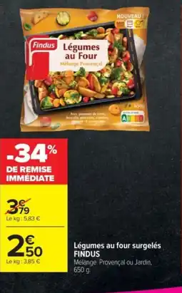 Carrefour Market FINDUS Légumes au four surgelés offre