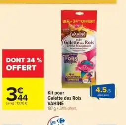 Carrefour Market VAHINÉ Kit pour Galette des Rois offre