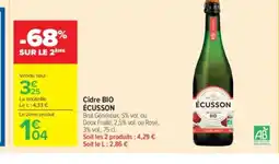 Carrefour Market ÉCUSSON Cidre offre