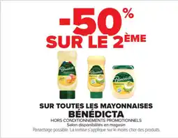 Carrefour Market BÉNÉDICTA Sur toutes les mayonnaises offre