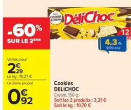 Carrefour Market DELICHOC Cookies offre