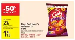 Carrefour Market VICO Chips Curly donut's Format XL offre