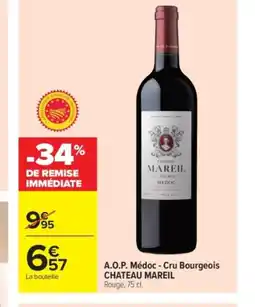 Carrefour Market CHATEAU MAREIL A.O.P. Médoc - Cru Bourgeois offre