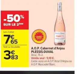 Carrefour Market PLESSIS-DUVAL A.O.P. Cabernet d'Anjou offre