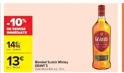 Carrefour Market GRANT'S Blended Scotch Whisky offre