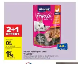 Carrefour Market VITAKRAFT Pochon Poésie pour chats offre