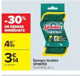 Carrefour Market SPONTEX Éponges lavables offre