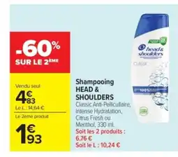 Carrefour Market HEAD & SHOULDERS Shampooing offre