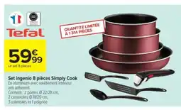 Carrefour Market TEFAL Set ingenio 8 pièces Simply Cook offre