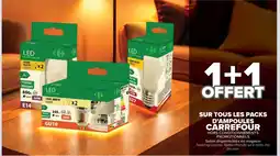 Carrefour Market CARREFOUR Sur tous les packs d'ampoules offre