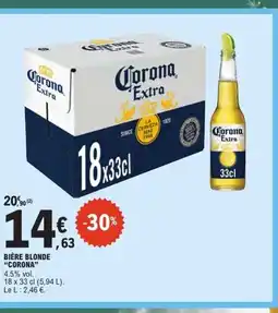 E.Leclerc CORONA Bière blonde offre