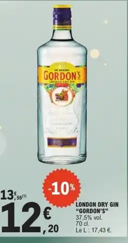 E.Leclerc GORDON'S London dry gin offre