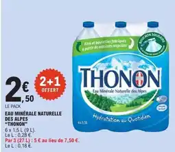 E.Leclerc THONON Eau minérale naturelle des alpes offre