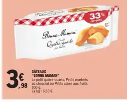 E.Leclerc BONNE MAMAN Gâteaux offre