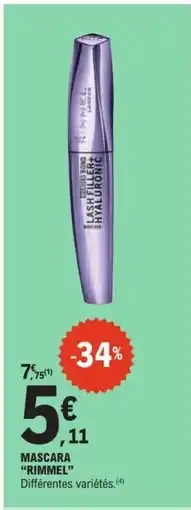 E.Leclerc RIMMEL Mascara offre