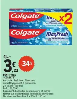 E.Leclerc COLGATE Dentifrice offre