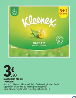 E.Leclerc KLEENEX Mouchoirs papier offre