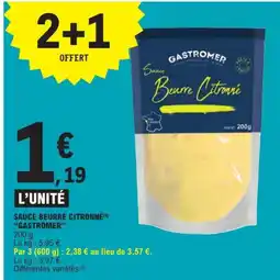E.Leclerc GASTROMER Sauce beurre citronné offre