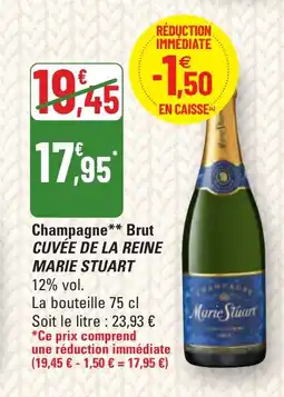 G20 CUVÉE DE LA REINE MARIE STUART Champagne Brut offre