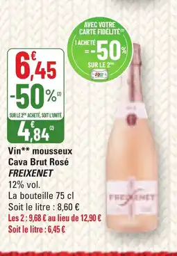 G20 FREIXENET Vin mousseux Cava Brut Rosé offre