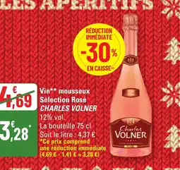 G20 CHARLES VOLNER Vin mousseaux Sélection Rose offre