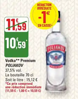 G20 POLIAKOV Vodka Premium offre
