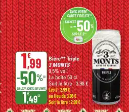 G20 3 MONTS Bière Triple offre
