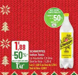G20 SCHWEPPES Indian Tonic offre