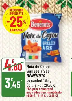 G20 BÉNÉNUTS Noix de Cajou Grillées à Sec offre