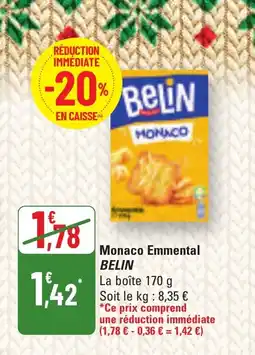 G20 BELIN Monaco Emmental offre