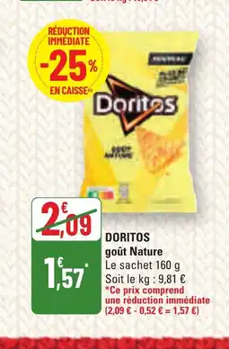 G20 DORITOS goût Nature offre
