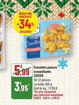 G20 COSTA Crevettes panure croustillante offre