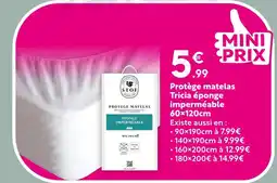 Maxi Bazar Stof protège matelas tricia éponge imperméable offre