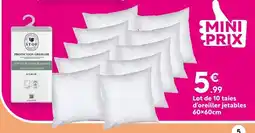 Maxi Bazar Stof lot de 10 taies d'oreiller jetables offre