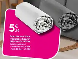 Maxi Bazar Drap housse siara microfibre bonnet offre