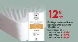 Maxi Bazar Stof protège matelas sonia éponge anti-acariens offre
