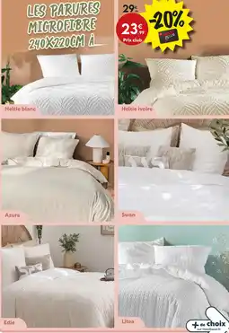 Maxi Bazar Les parures microfibre offre