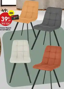 Maxi Bazar Chaise napoli offre