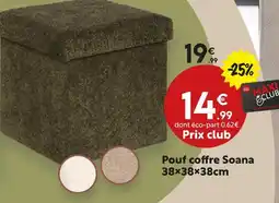 Maxi Bazar Pouf coffre soana offre