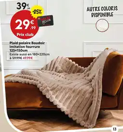 Maxi Bazar Plaid polaire boudoir imitation fourrure offre