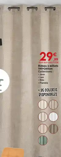 Maxi Bazar Rideau à œillets offre