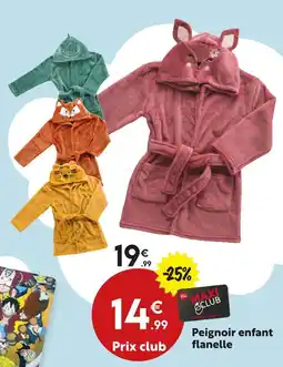 Maxi Bazar Peignoir enfant flanelle offre
