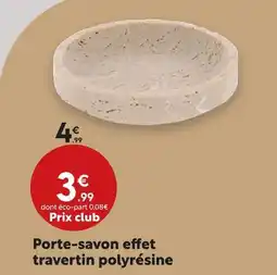 Maxi Bazar Porte-savon effet travertin polyrésine offre