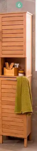 Maxi Bazar Colonne 2 portes & 1 panière à linge intégrée offre