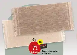 Maxi Bazar Tapis lina coton offre