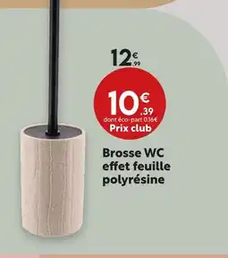 Maxi Bazar Brosse wc effet feuille polyrésine offre