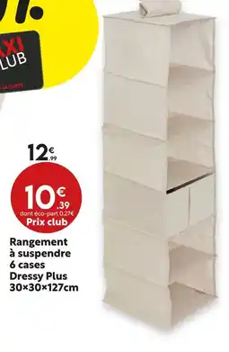 Maxi Bazar Rangement à suspendre 6 cases dressy plus offre