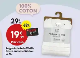 Maxi Bazar Peignoir de bain waffle offre
