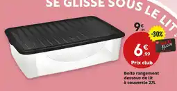 Maxi Bazar Boite rangement dessous de lit à couvercle 27l offre